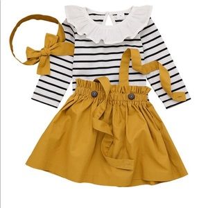 Mustard Striped Dress